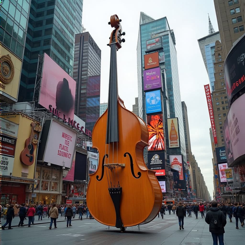 AI-Enhanced Times Square Scene